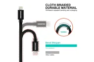 Datový kabel Swissten Textile USB / Micro USB 1,2 m černý