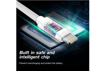 Datový kabel textile USB-C / lightning PD 1,2 m