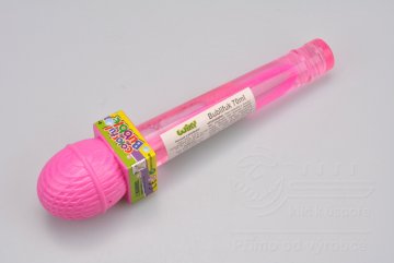 Bublifuk WIKY mikrofon - Růžový 70ml (22cm)
