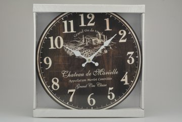 Nástěnné hodiny FLORA (33.5cm) - Vinice