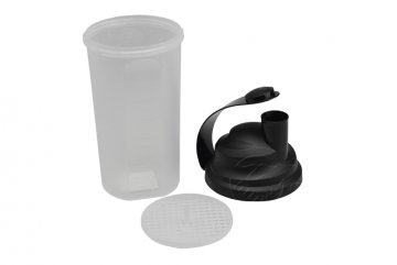 Plastový shaker TVAR 700ml (23,5x10cm) - Černé víčko