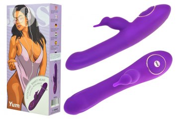 Rotační vibrátor s dráždidlem na klitoris