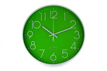 Zelené nástěnné hodiny  30 cm