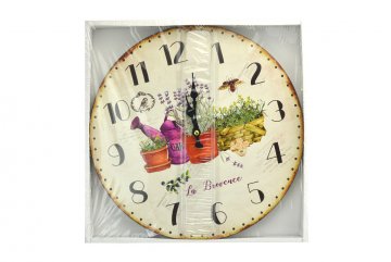 Nástěnné hodiny Home Decor (34cm) - Levandule