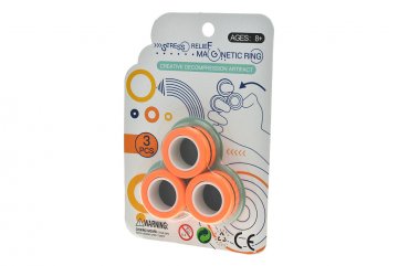 Magnetické prsteny - Oranžové, 3ks