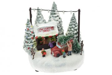 Vánoční scéna (17cm) - Prodej stromečků,…