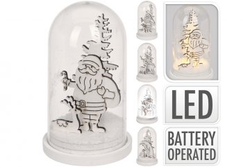 Vánoční figurka s LED diodou (11cm) - Mix motivů