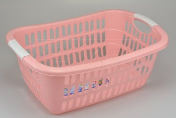 Plastový koš na prádlo POLY TIME (25l) - Růžový