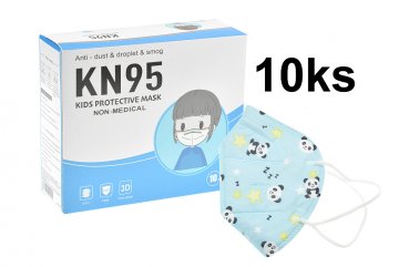 Dětský KN95 respirátor - Modrý, 10ks