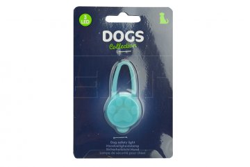 Bezpečnostní LED osvětlení na obojek DOGS (3x6cm) - Modré
