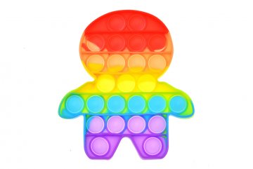 Fidget Popit Rainbow antistresová hračka Perníček