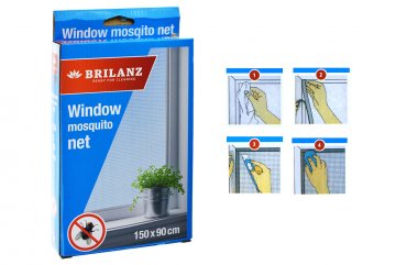 Síť proti hmyzu do okna 150 x 90 cm bílá