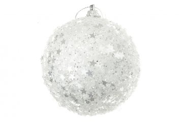 Koulička s hvězdičkama (8cm) - Bílá
