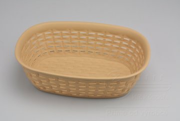 Plastový košík do domácnosti (25,5x18x7cm) - Béžový 2l