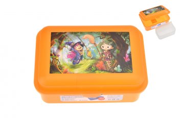 Box s dělící přepážkou 180 x 130 x 70 mm, čarodejnice, oranžový