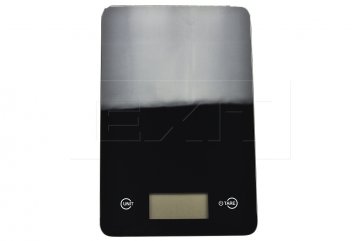 Skleněná kuchyňská digitální váha EH (23x15cm) do 5kg - Černá