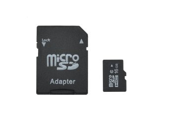16GB Micro SD / SDHC paměťová karta + SD…