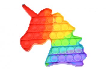 Fidget Popit Rainbow antistresová hračka Jednorožec