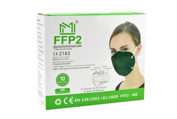 Respirátor FFP2 NR LK-Z1510 - 10ks, nefritově zelený