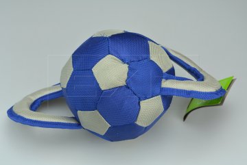 Balón na přetahování se psem DOGS (14x28cm) - Modrý