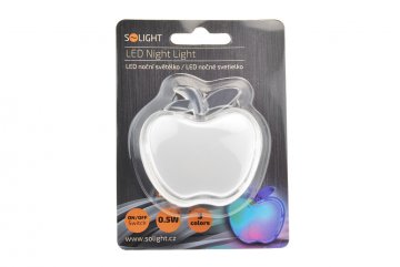 Noční LED světélko jablko, 0,5W, RGB, 230V,…