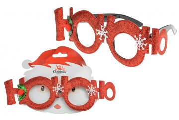 HoHoHo - Vánoční dekorativní brýle, mix motivů, 1ks