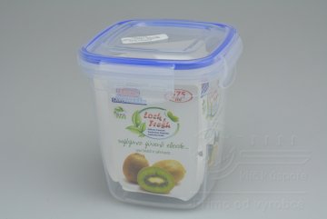 Plastový box na potraviny se silikonovým těsněním (11x10x10cm) - 575ml 