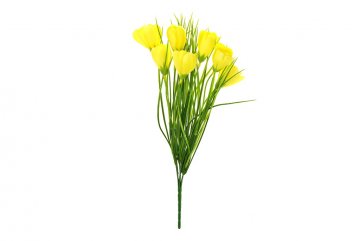 Umělá kytice krokus žlutá