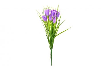 Umělá kytice krokus fialová