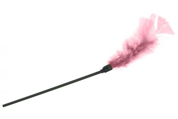 Lechtivé peříčko na tyčce (30cm) - Růžové