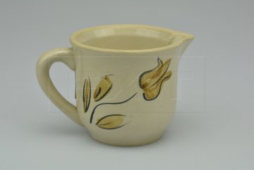 Keramický hrnkový džbánek s designem malovaných květů