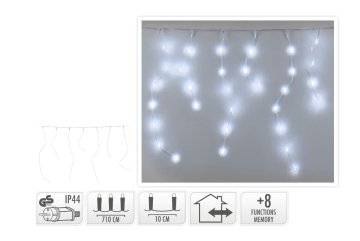 LED rampouch osvětlení 7m, 360 LED - Studená bílá