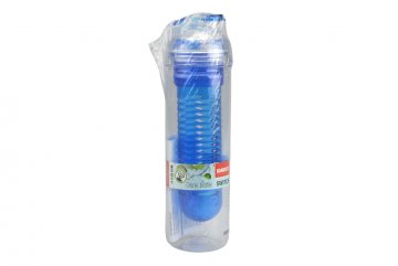 Plastová láhev s filtrem na kousky ovoce BANQUET 500ml - Modrá (23x6cm)