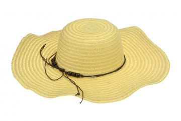 Plážový klobouk 43cm, 275327 - Žlutý