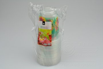 Set 20ks plastových kelímků 360ml s potiskem - Květiny