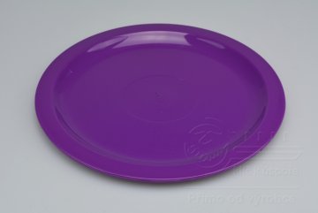Mělký plastový talířek IRAK 150ml - Fialový (21,5x1cm)