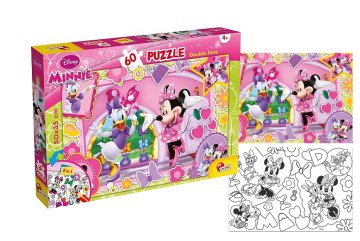 Minnie a Daisy puzzle 60 oboustranné 50x35 cm 2v1