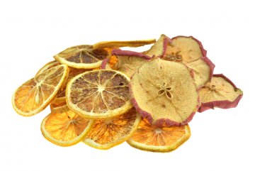 Sušené dekorace pomeranč a jablko
