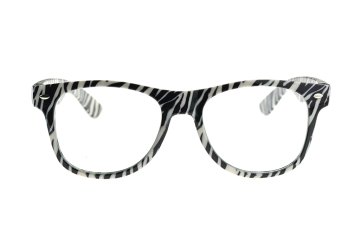 Módní okrasné brýle bez dioptrií - Zebra
