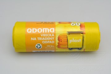 Pytle na plastový odpad QDOMA 10ks (60x80cm) 60l