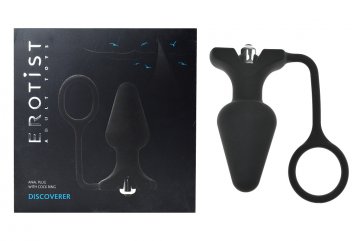 Vibrační anální kolík s kroužkem na penis Erotist - Discoverer