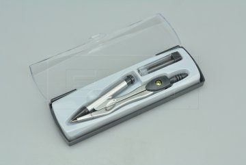 Kružítko TITANUM 3 elementy s plastovým pouzdrem včetně tuží (14cm)
