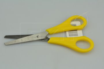 Dětské nůžky s pravítkem EASY (13cm) - Žluté