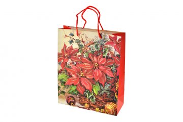 Dárková taška 29 cm - Vánoční hvězda