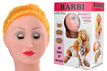 Nafukovací panna s 3D hlavou - Barbi