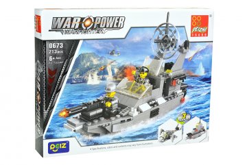 Stavebnice 0673, 213 dílků War Power - Bitevní loď