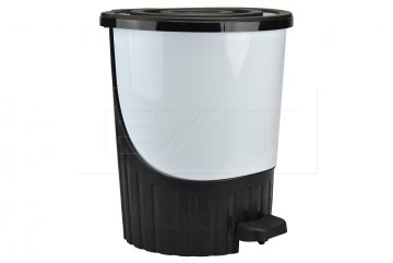 Sešlapávací odpadkový koš DUNQA (14l) - Bílý