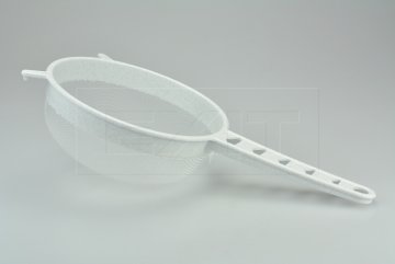 Plastový cedník TVAR 180mm (35x19cm) - Bílý