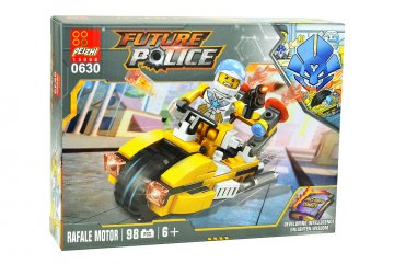 Stavebnice 0630, 98 dílků Future Police - Rafale Motor