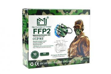 Respirátor FFP2 NR LK-Z1510 - 10ks, maskáčové